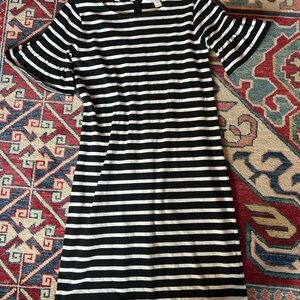 Black and White Striped Dress